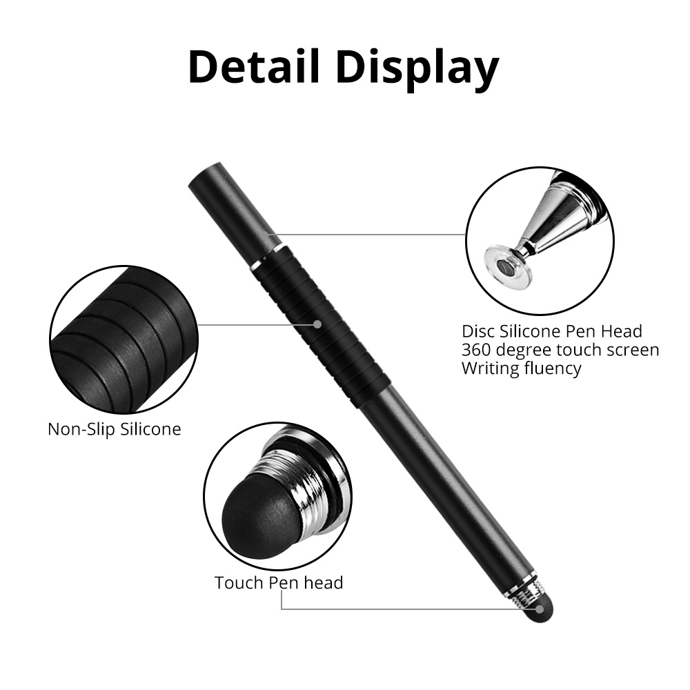 ANMONE 2 in 1 Universal Touch Screen Pen For Phone Capacitive Tablet Stylus Pen for Mobile Phone Stylus Drawing Tablet Pens
