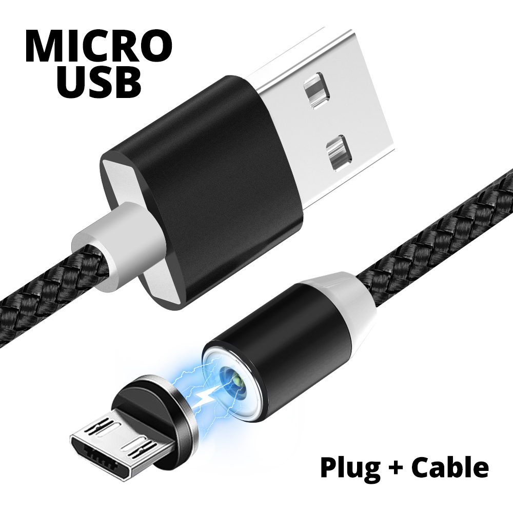 ANKNDO Магнитный usb-кабель магнит микро USB C кабель 1м 2М для быстрой  подзарядки для iPhone Xiaomi Мобильный телефон зарядное устройство типа C  шнур | AliExpress