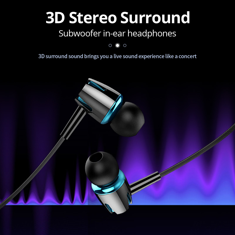 ANMONE Earphone Wired Control Mobile Phone Earphone Stereo Bass Headset Sport Earbud Subwoofer With Microphone For Xiaomi redmi
