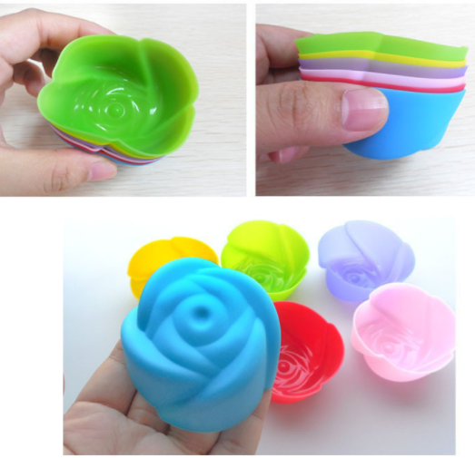 Reusable Silicone Cupcake Liners , Flexible Molds for Baking Cups - Picture 24 of 30