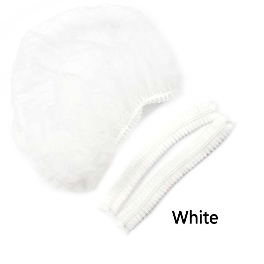 20x Disposable Head Cover Mob Cap Hat Hair Net Non Woven Anti Dust Hats Spa 