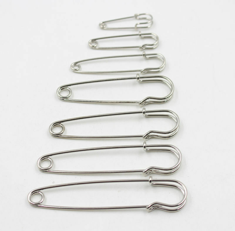 10/25x Small Large Heavy Duty Safety Pins Clothing Clothes Cards Brooch Pin