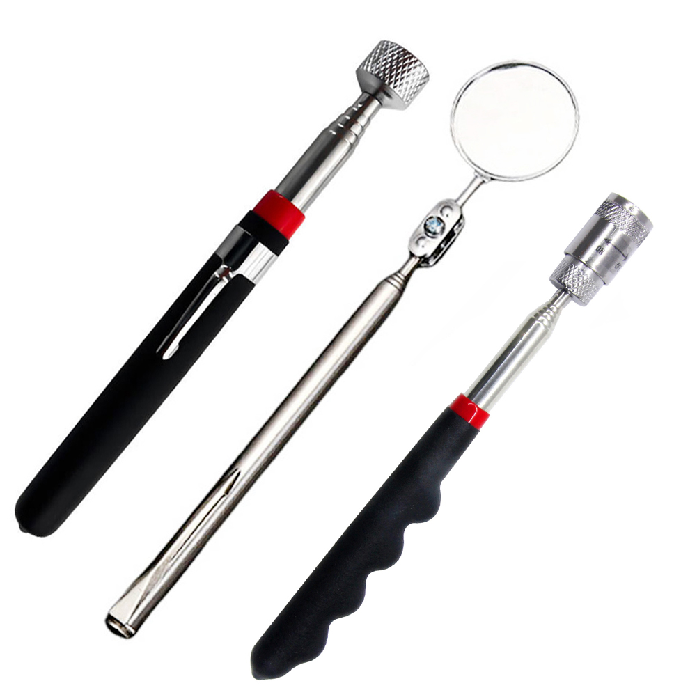 New LED Telescoping Magnetic Pick Up Tool Kit Inspection Mirror Lamp - Picture 24 of 26