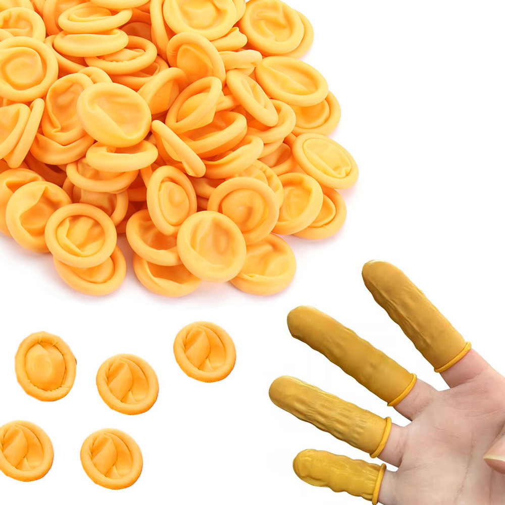 100 finger covers disposable finger protection covers latex rubber finger covers - Picture 27 of 43
