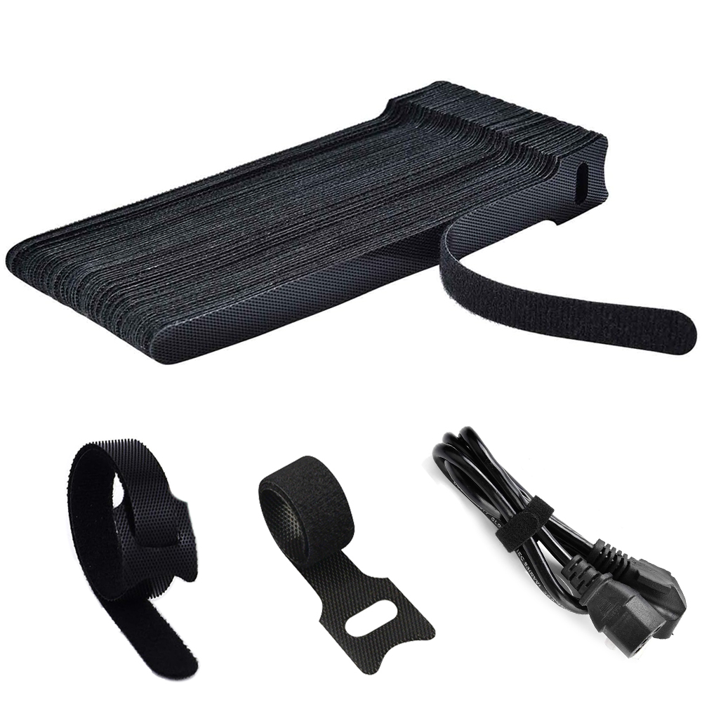 100 Pcs Releasable Nylon Cable Ties, Reusable Wire Straps for Earphones