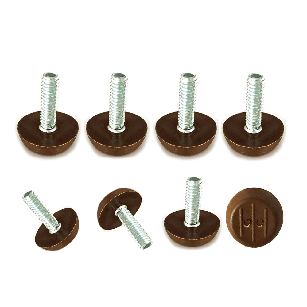8Pcs/24 Pcs Thread Adjustable Furniture Levelers Screw in Threaded M6 M8 - Picture 24 of 31