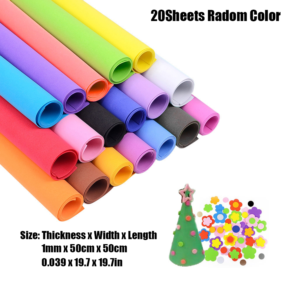 50x50CM/1MM EVA Foam Paper Handmade Foam Sheets Sponge Paper DIY Handcraft Mater - Picture 8 of 8