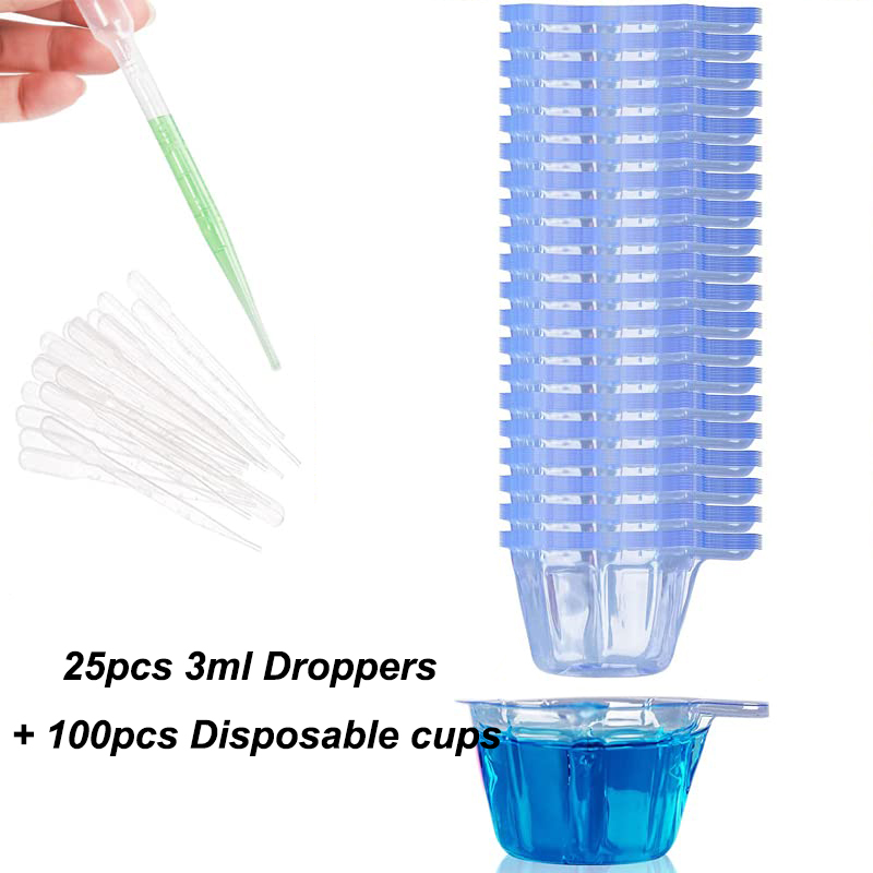 25/50/100pc Plastic Disposable Cups Dispenser For DIY Epoxy Resin Jewelry Making - Picture 12 of 12