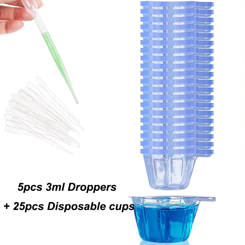 25/50/100pc Plastic Disposable Cups Dispenser For DIY Epoxy Resin Jewelry Making - Picture 10 of 12