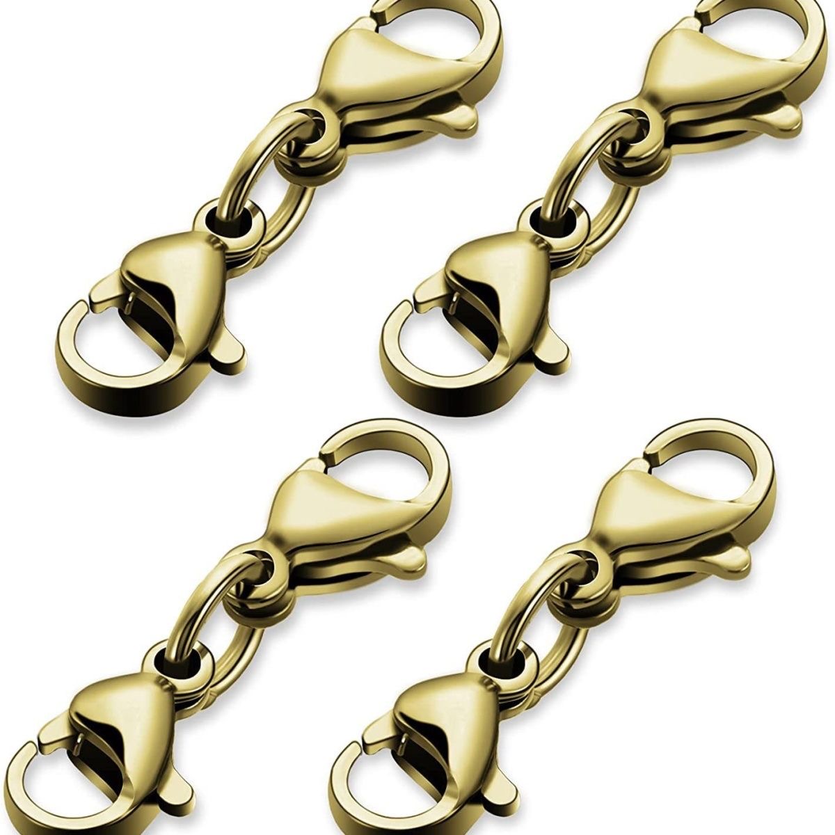 10pcs Double Lobster Clasp Extension Necklace Clasp Connector Bracelet Extension