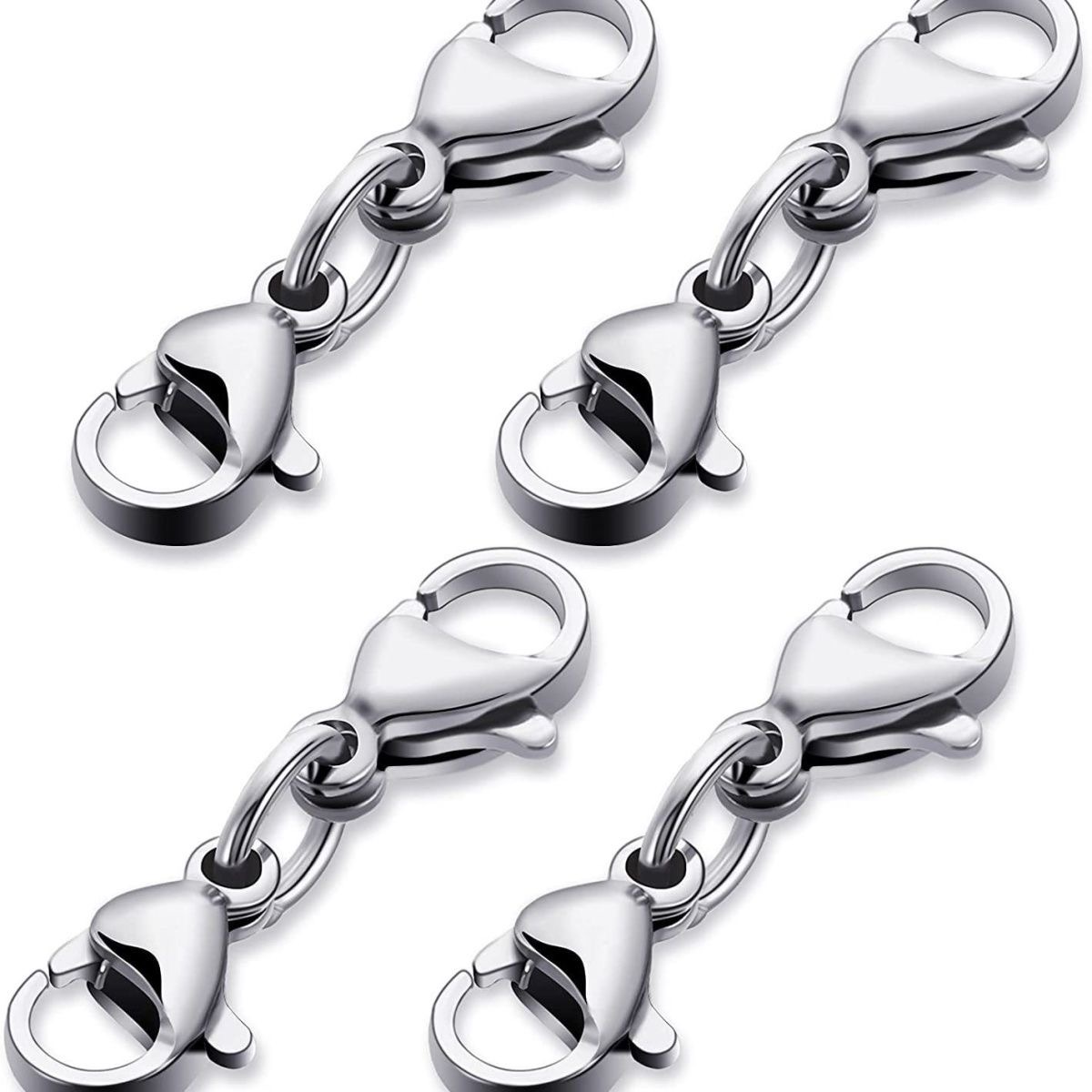 Double Lobster Clasp Extender Claw Connector for DIY Bracelet Necklace Chains - Picture 12 of 16