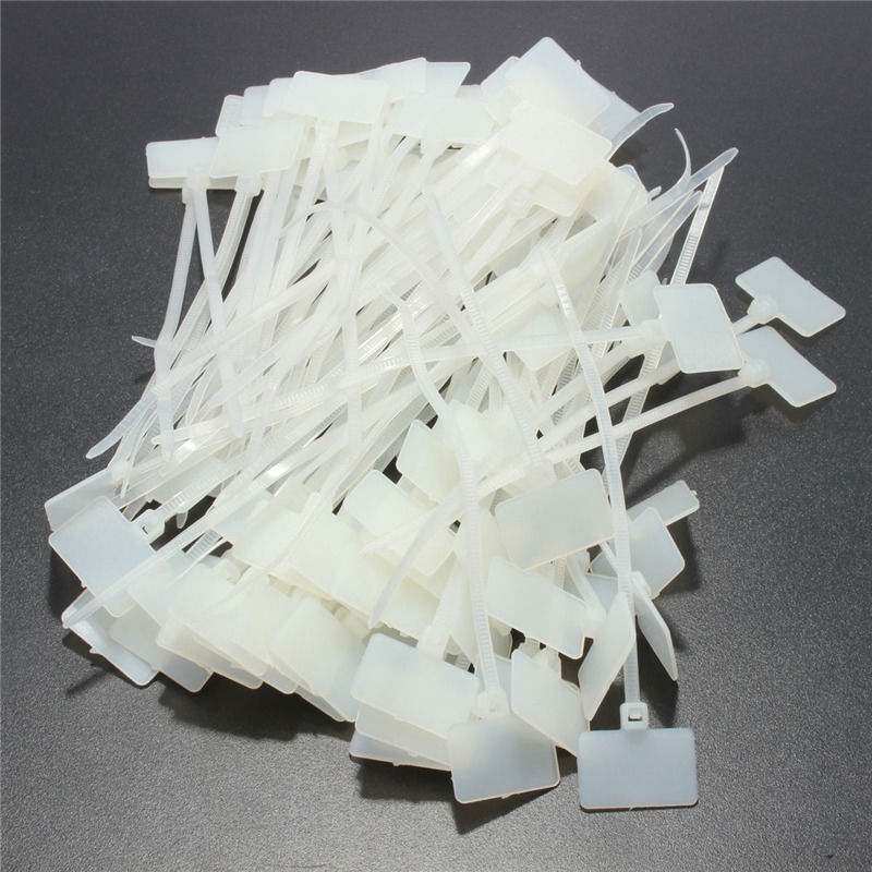 Self-Locking Zip Ties， Nylon Cable Ties with Tag Labels, Loop Markers