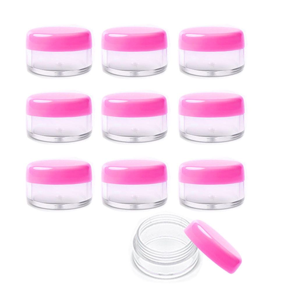 3g Empty Clear Plastic Sample Containers with Lids Cosmetic Jars - Picture 21 of 23