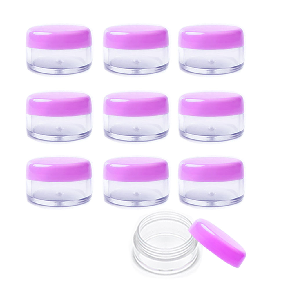 3g Empty Clear Plastic Sample Containers with Lids Cosmetic Jars - Picture 18 of 23