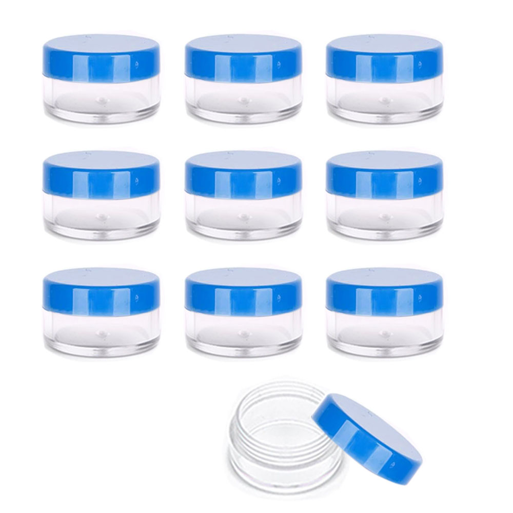 3g Empty Clear Plastic Sample Containers with Lids Cosmetic Jars - Picture 19 of 23