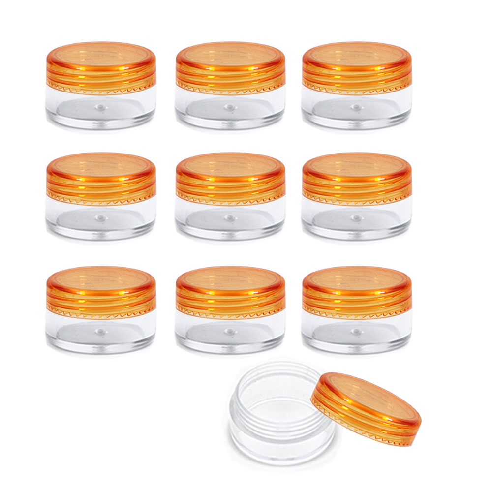3g Empty Clear Plastic Sample Containers with Lids Cosmetic Jars - Picture 15 of 23