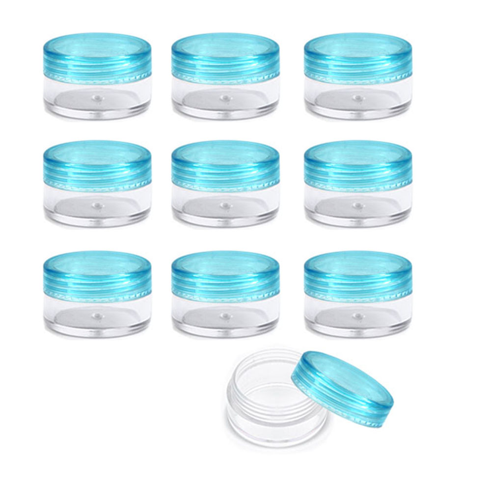 3g Empty Clear Plastic Sample Containers with Lids Cosmetic Jars - Picture 9 of 23