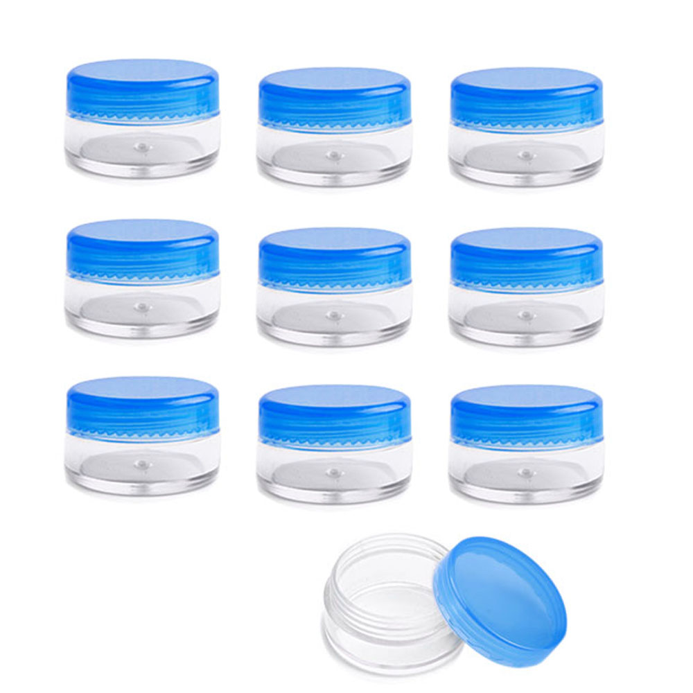 3g Empty Clear Plastic Sample Containers with Lids Cosmetic Jars - Picture 11 of 23