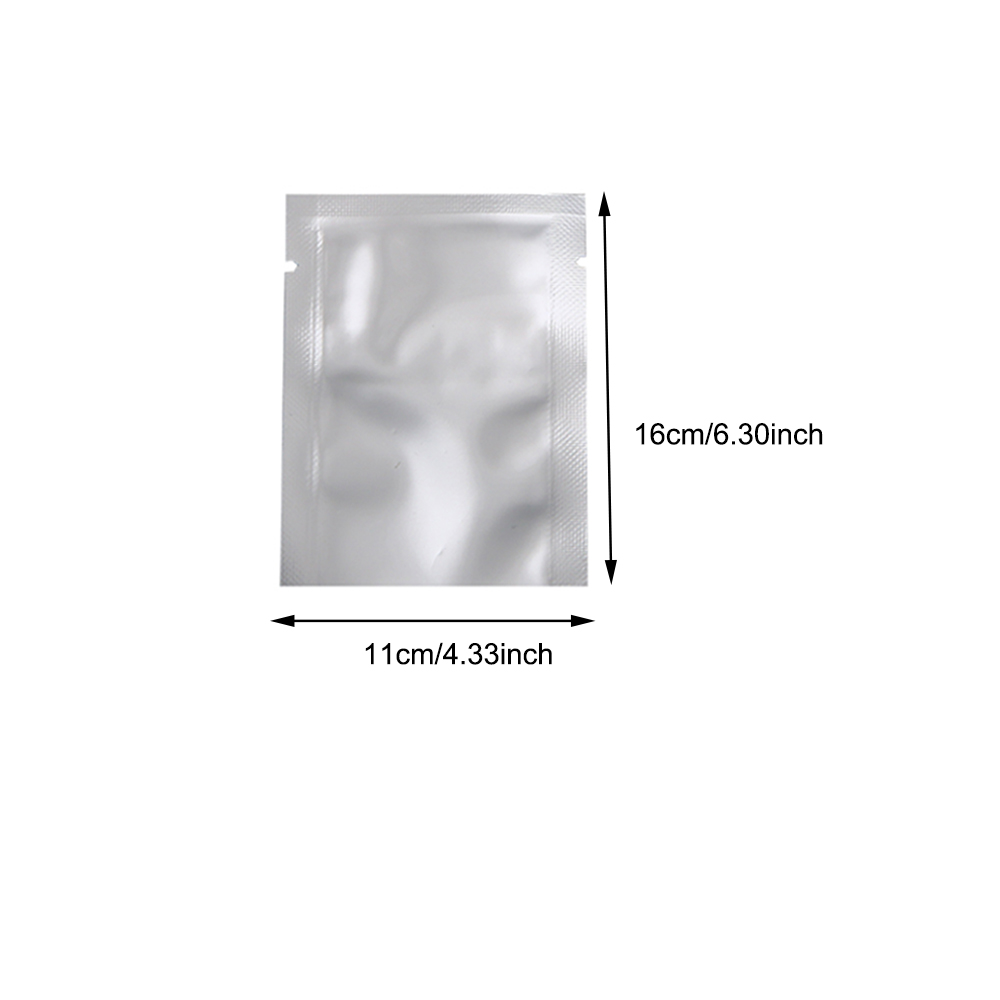 Aluminium Heat Seal Mylar Bags Foil Food Storage Packaging Vacuum Pouches Silver