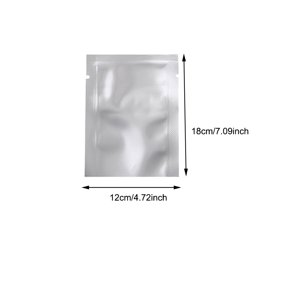 Aluminium Heat Seal Mylar Bags Foil Food Storage Packaging Vacuum Pouches Silver