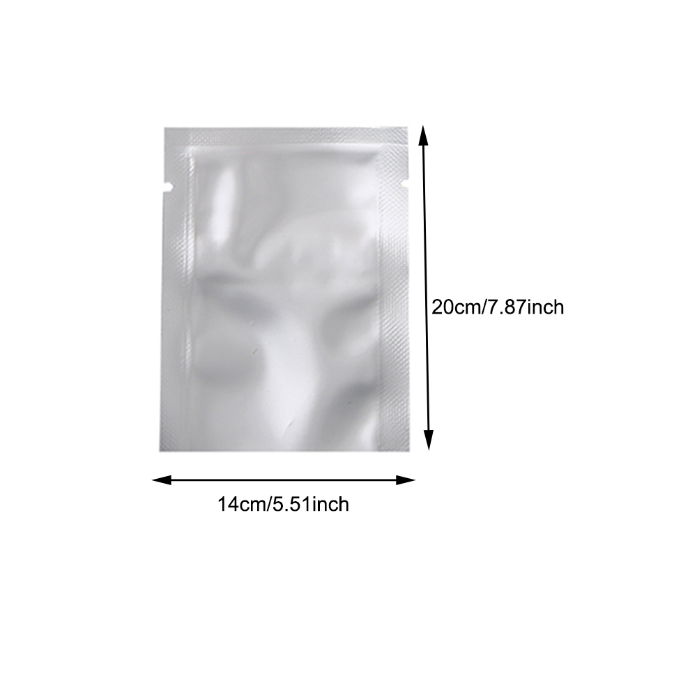 Aluminium Heat Seal Mylar Bags Foil Food Storage Packaging Vacuum Pouches Silver