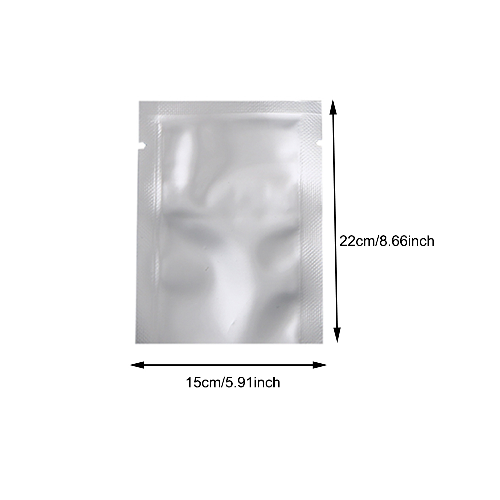 Aluminium Heat Seal Mylar Bags Foil Food Storage Packaging Vacuum Pouches Silver