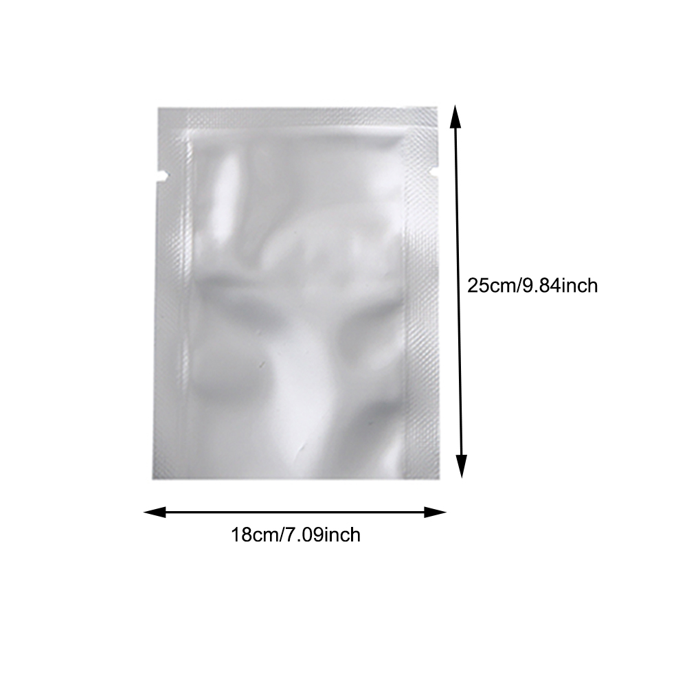 Aluminium Heat Seal Mylar Bags Foil Food Storage Packaging Vacuum Pouches Silver