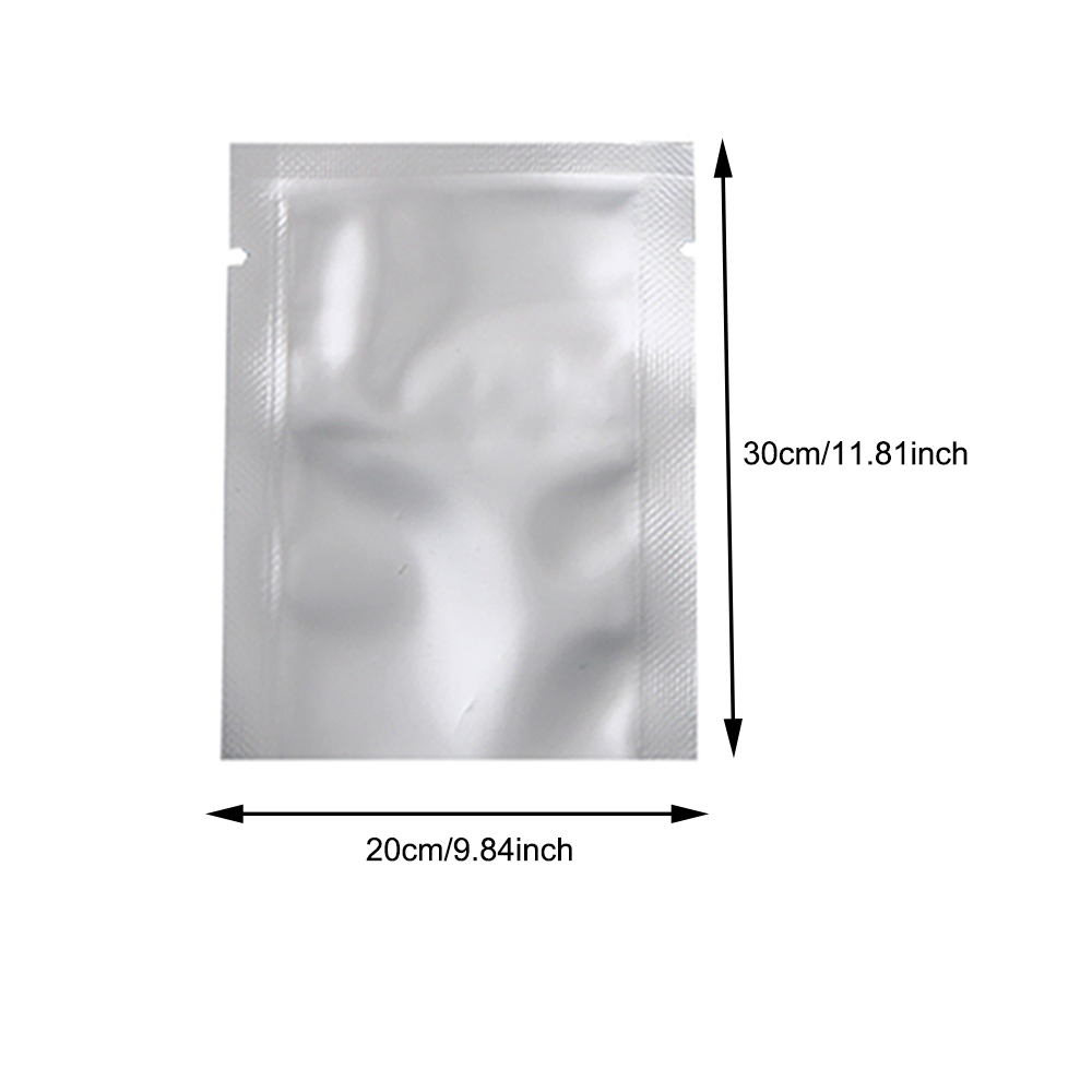 Aluminium Heat Seal Mylar Bags Foil Food Storage Packaging Vacuum Pouches Silver