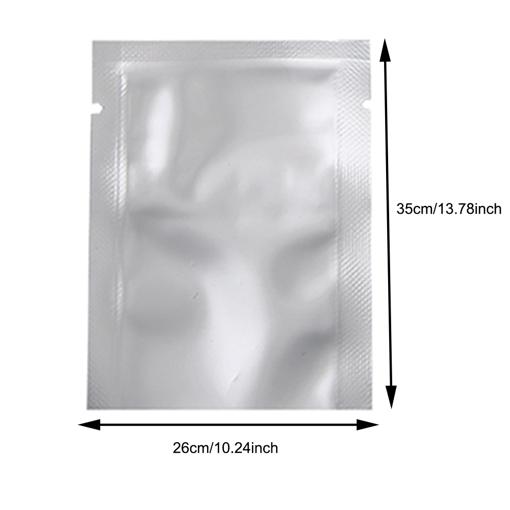 Aluminium Heat Seal Mylar Bags Foil Food Storage Packaging Vacuum Pouches Silver