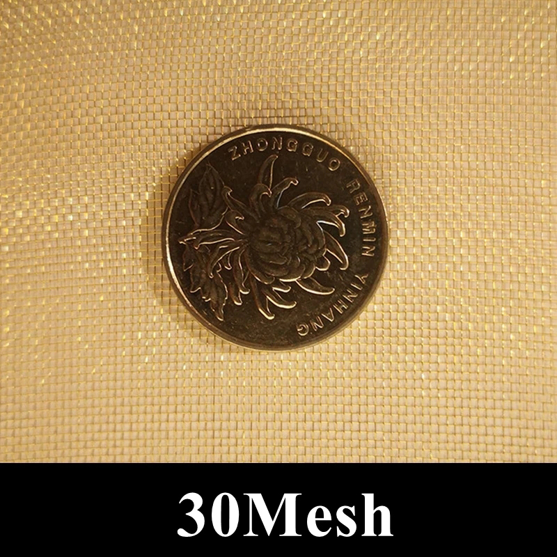 20-200 Mesh 15x15/30x30/30x90cm Brass Woven Wire Metal Mesh Shielding Fabric - Picture 10 of 32