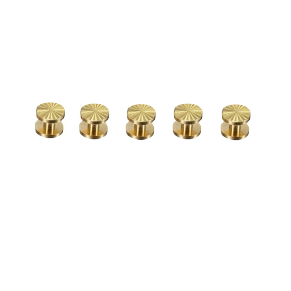 Brass Rivets Bookbinding Stud Flat Head Screwing Fasteners Screw Posts Screw
