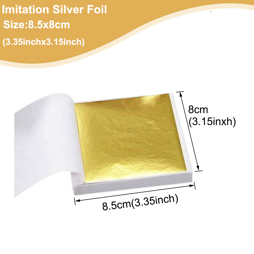 DIY Art Craft Paper Imitation Golds Sliver Coppers Leaf Leaves Sheet Foil Paper - Picture 16 of 23