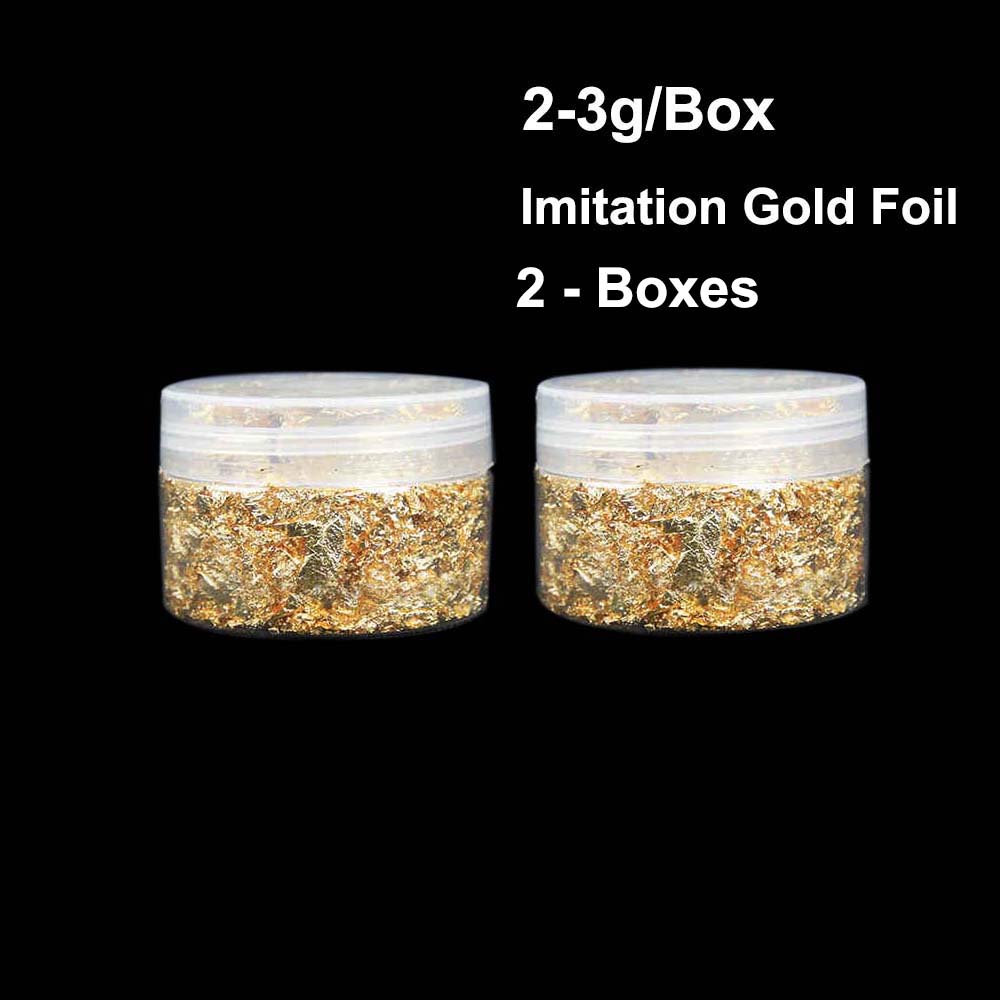 DIY Art Craft Paper Imitation Golds Sliver Coppers Leaf Leaves Sheet Foil Paper - Picture 23 of 23