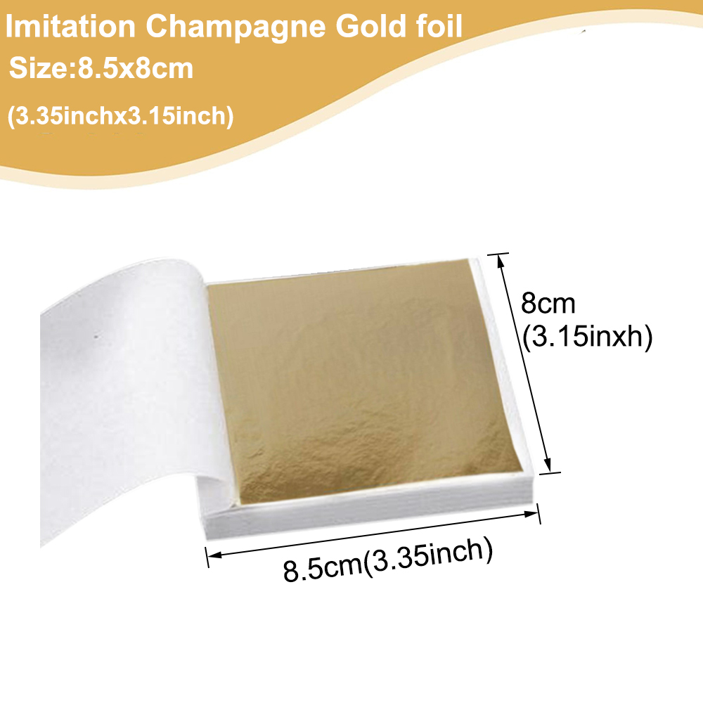 DIY Art Craft Paper Imitation Golds Sliver Coppers Leaf Leaves Sheet Foil Paper - Picture 17 of 23