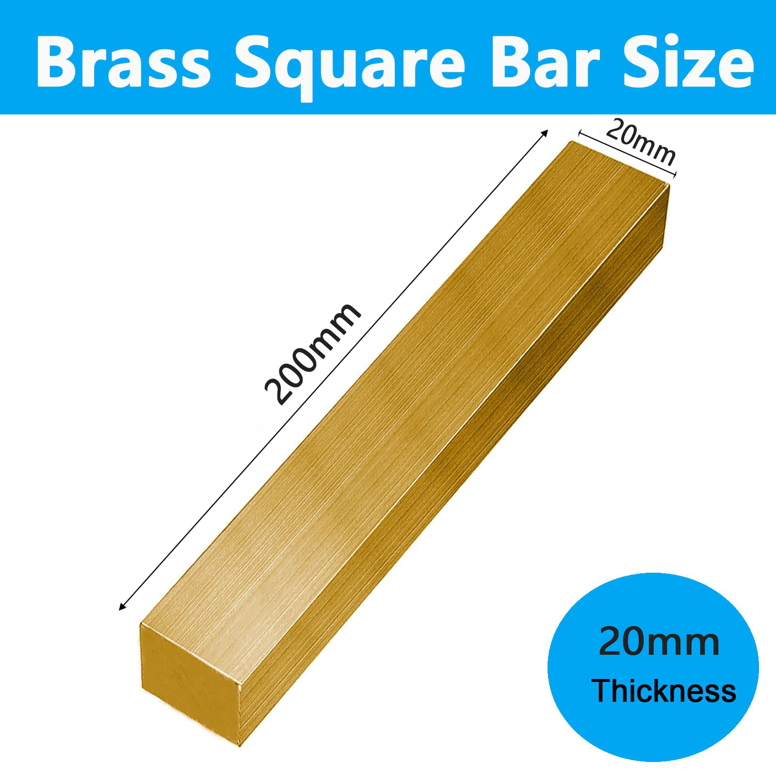 Placa de barra plana de latón H59, espesor 2 mm-20 mm, material metálico sólido - Imagen 45 de 45