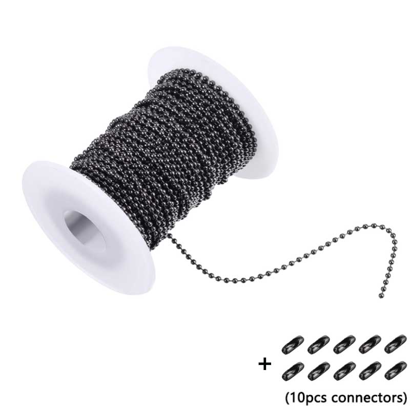 5m Metallstahl Kette DIY Schmuck Herstellen Gliederkette Kugelkette Basteln - Bild 11 von 14