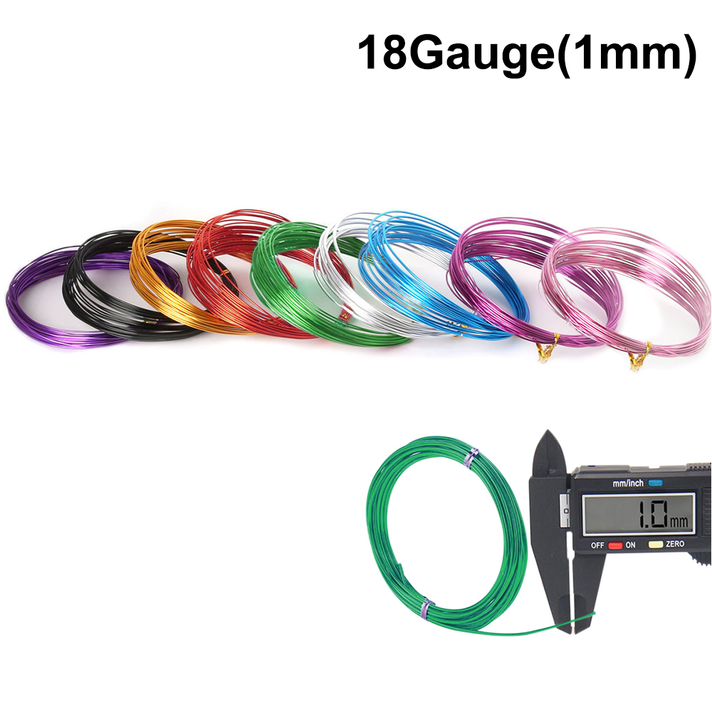 1.0/1.5/2.0/2.5mm colored aluminum process wire bendable metal wire for jewelry
