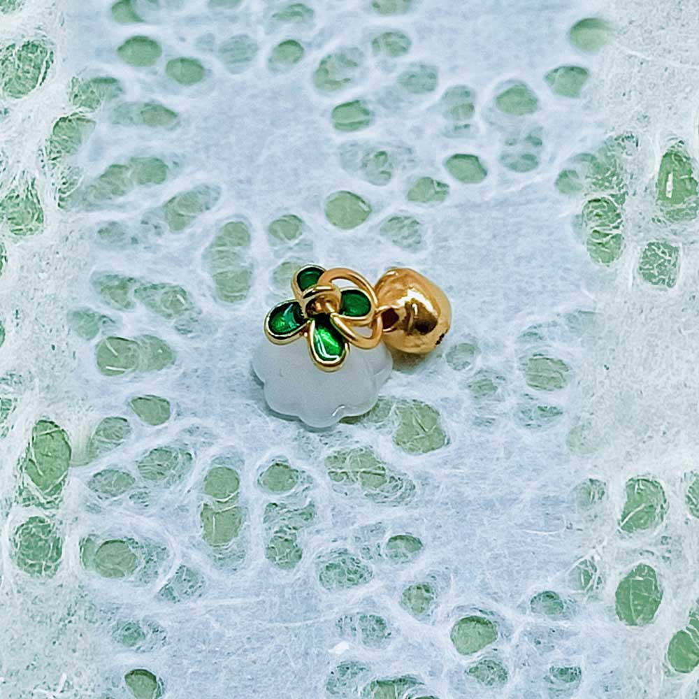 Zinc alloy matte golds imitation jade lotuss root safety buckles pendant - Picture 34 of 40