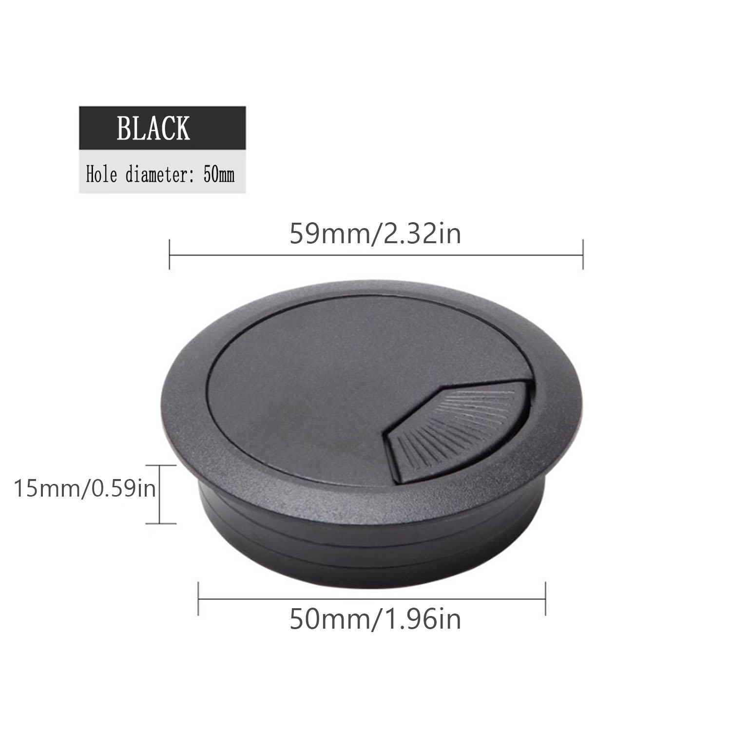 Desktop Wire Hole Cover Computer Grommet Line Box Cable Organizer