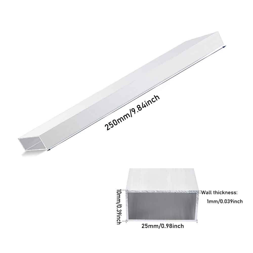 Tubo cuadrado de metal aluminio AL material hágalo usted mismo para accesorios de piezas de modelo - Imagen 14 de 28