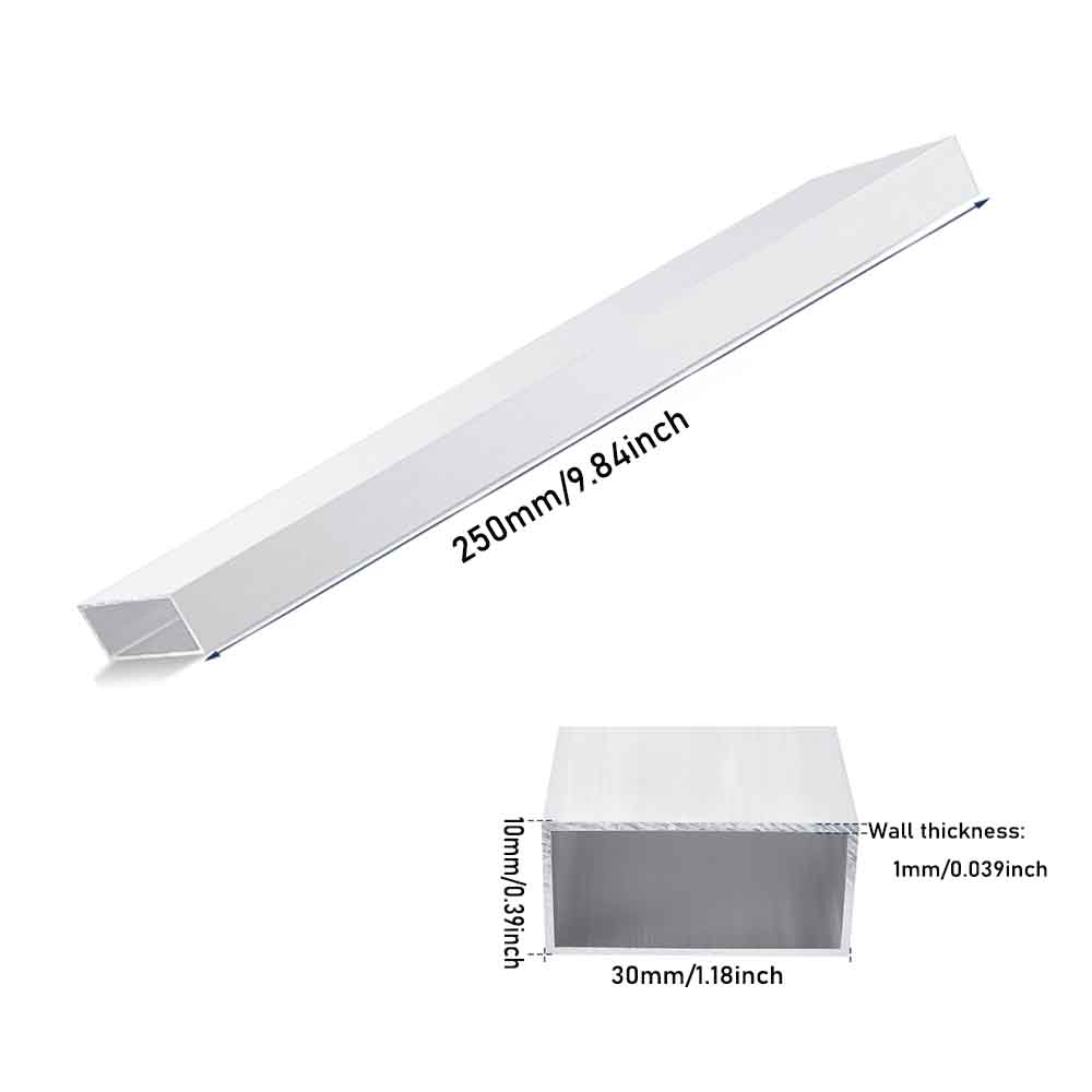 Tubo cuadrado de metal aluminio AL material hágalo usted mismo para accesorios de piezas de modelo - Imagen 15 de 28