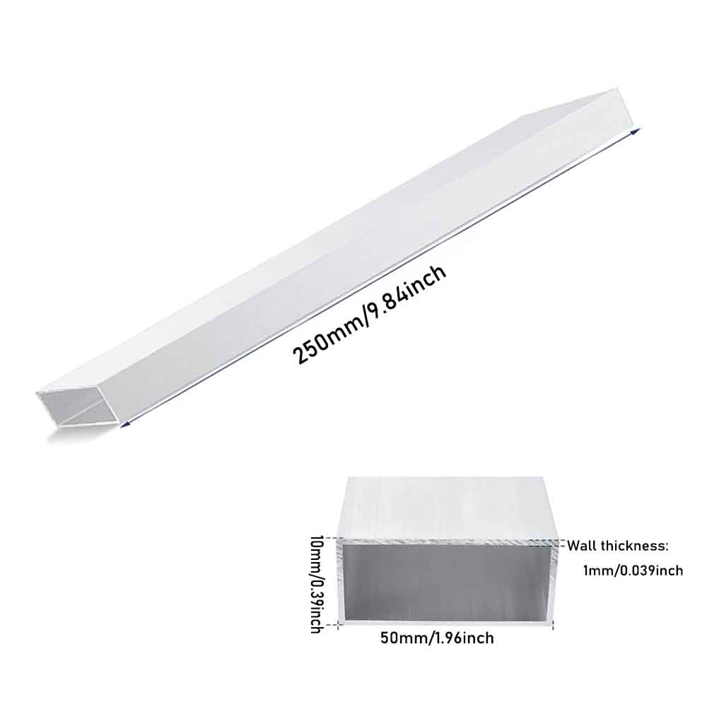 Tubo cuadrado de metal aluminio AL material hágalo usted mismo para accesorios de piezas de modelo - Imagen 17 de 28