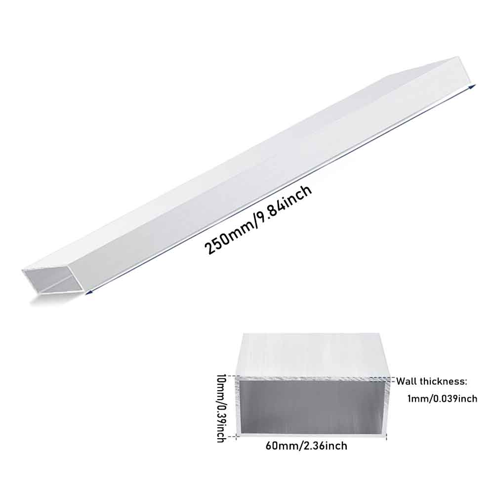 Tubo cuadrado de metal aluminio AL material hágalo usted mismo para accesorios de piezas de modelo - Imagen 18 de 28