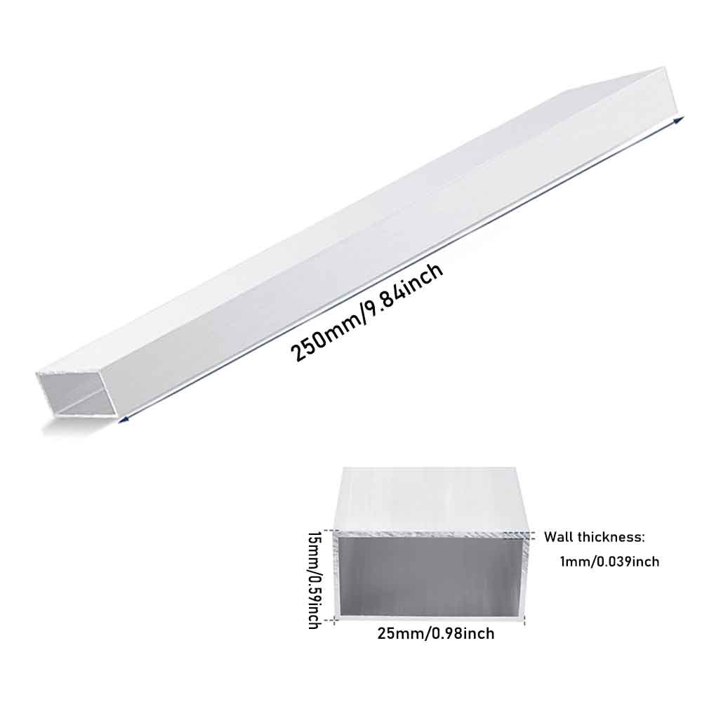 Tubo cuadrado de metal aluminio AL material hágalo usted mismo para accesorios de piezas de modelo - Imagen 20 de 28