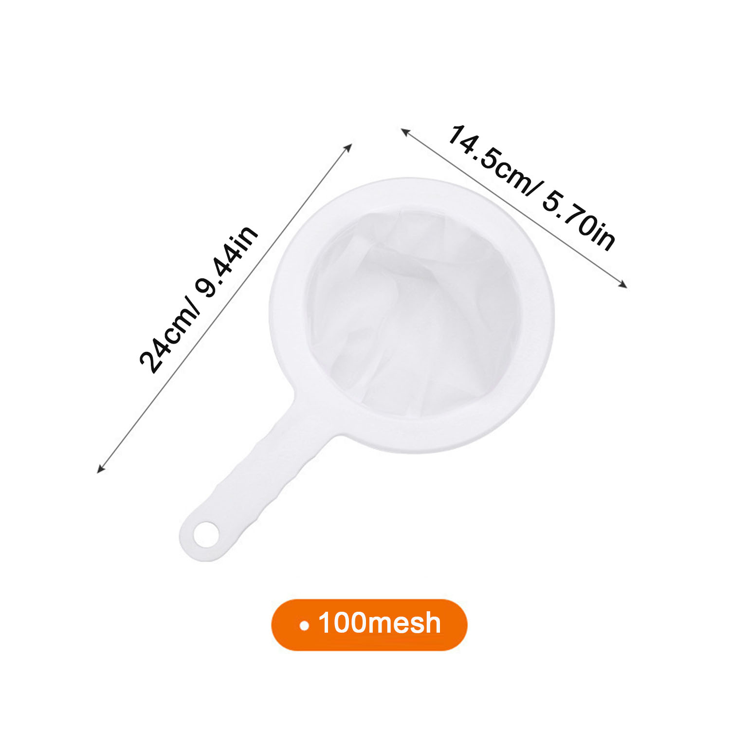 Colador de malla ultrafina de cocina cuchara de filtro de malla de nailon adecuado para leche de soja - Imagen 11 de 14