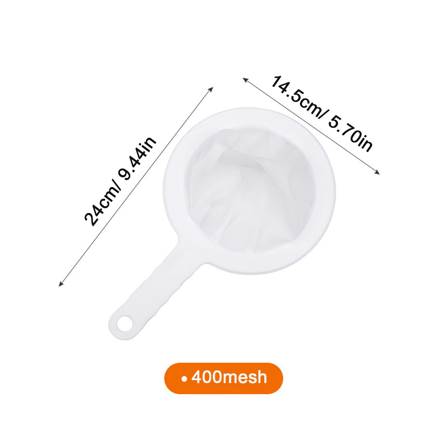 Colador de malla ultrafina de cocina cuchara de filtro de malla de nailon adecuado para leche de soja - Imagen 14 de 14