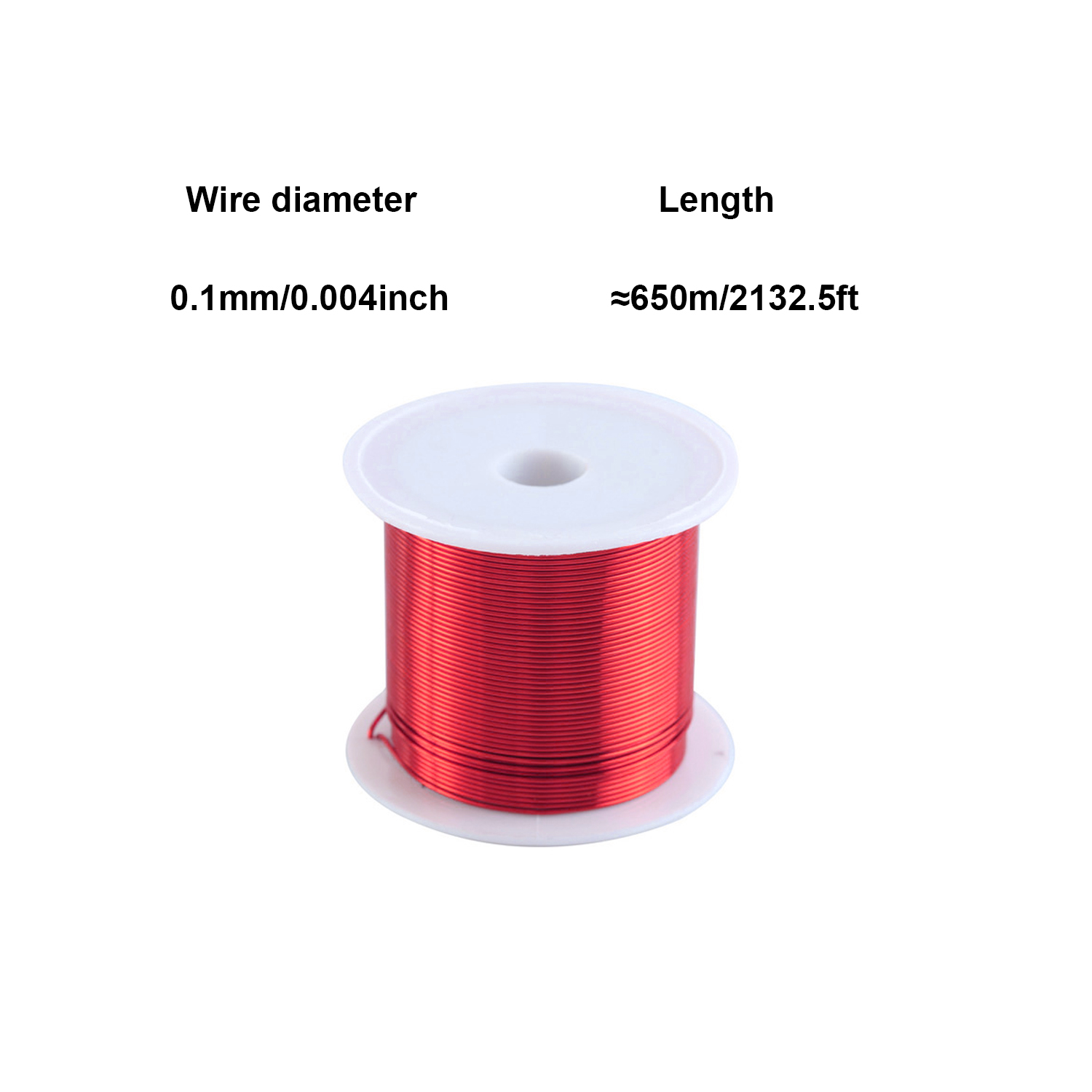 50G Red Polyurethane Enameled Coppers Wire Varnished Diameter 0.1~1.0mm
