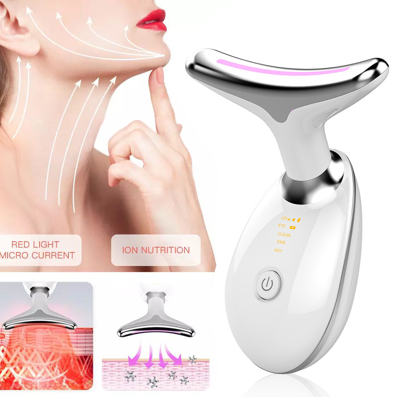 EMS Thermal Neck Lifting and Tighten Massager Electric Micro-current Wrinkle