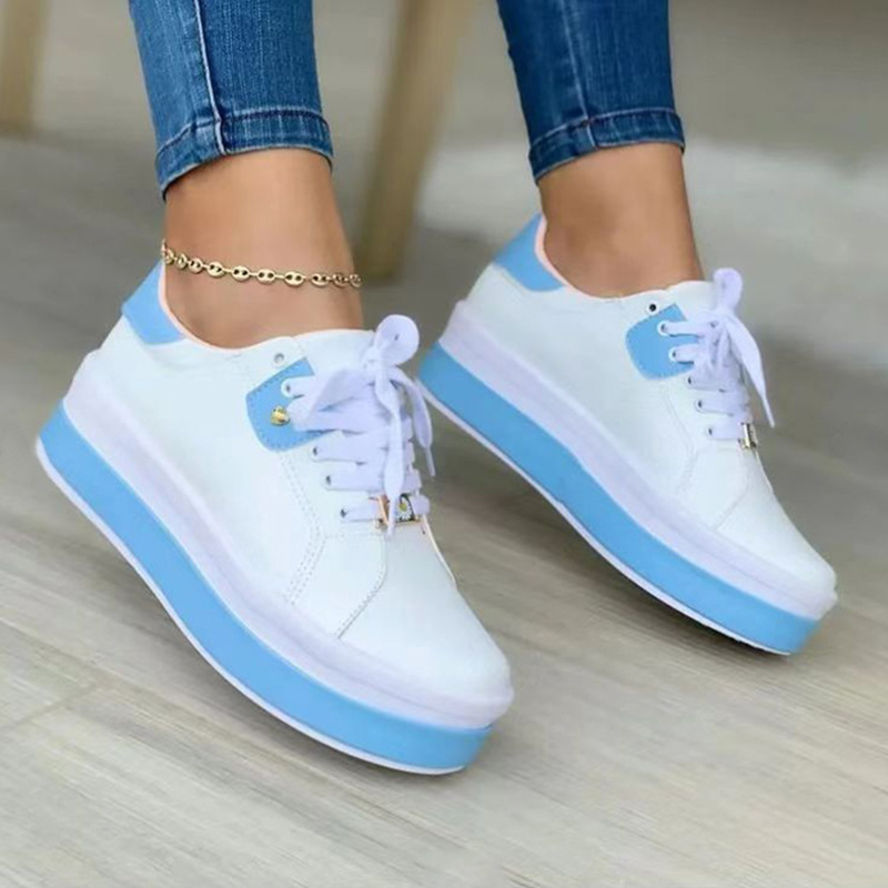 Luxury Reflective Casual Sneakers Shoes Women Platform Shoes Lace-Up  Breathable Walking Shoes For Women Couple Jogging Footwear