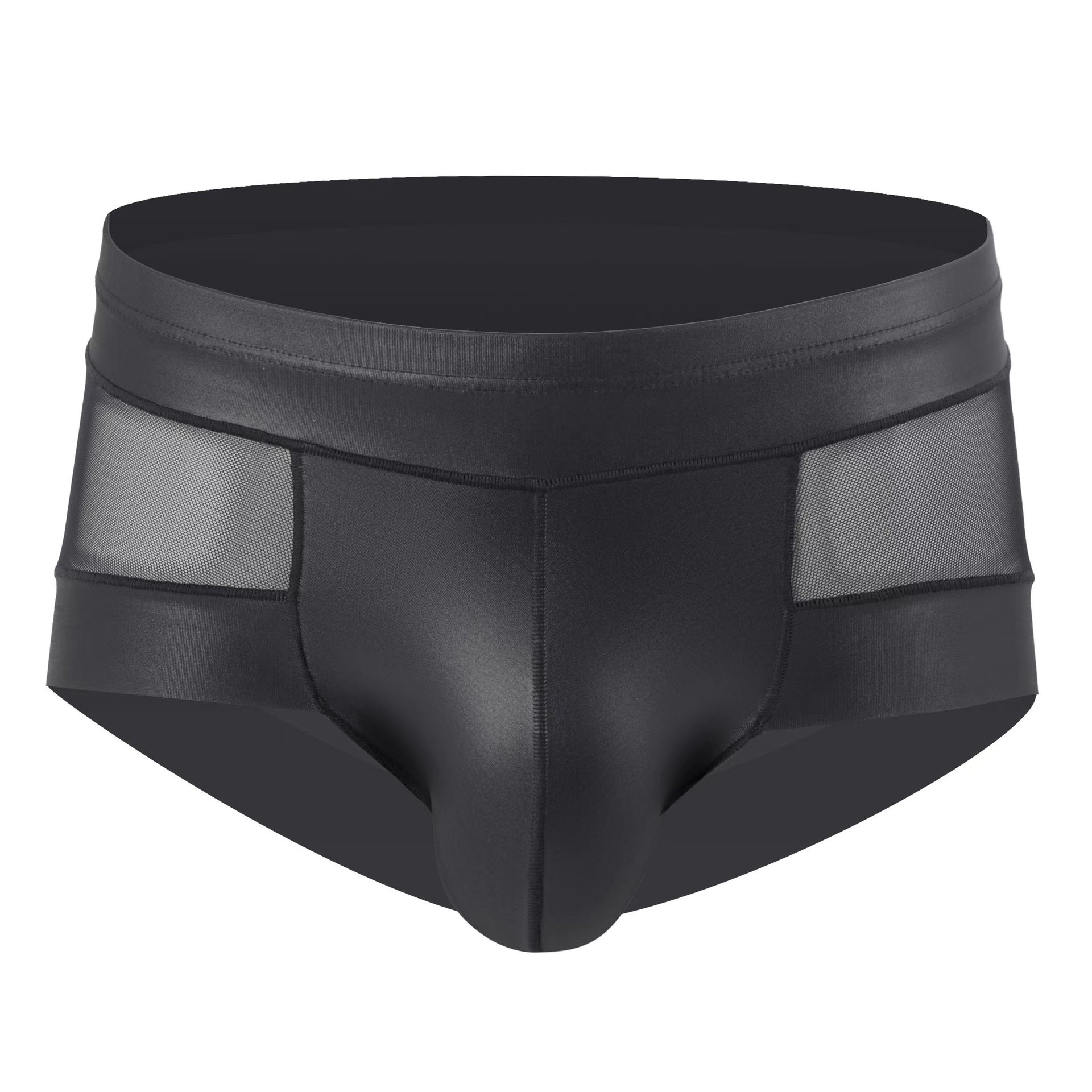 Men Sexy Shorts Underwear See-through Mesh Boxer U Convex Pouch Trunks Briefs - Picture 14 of 34